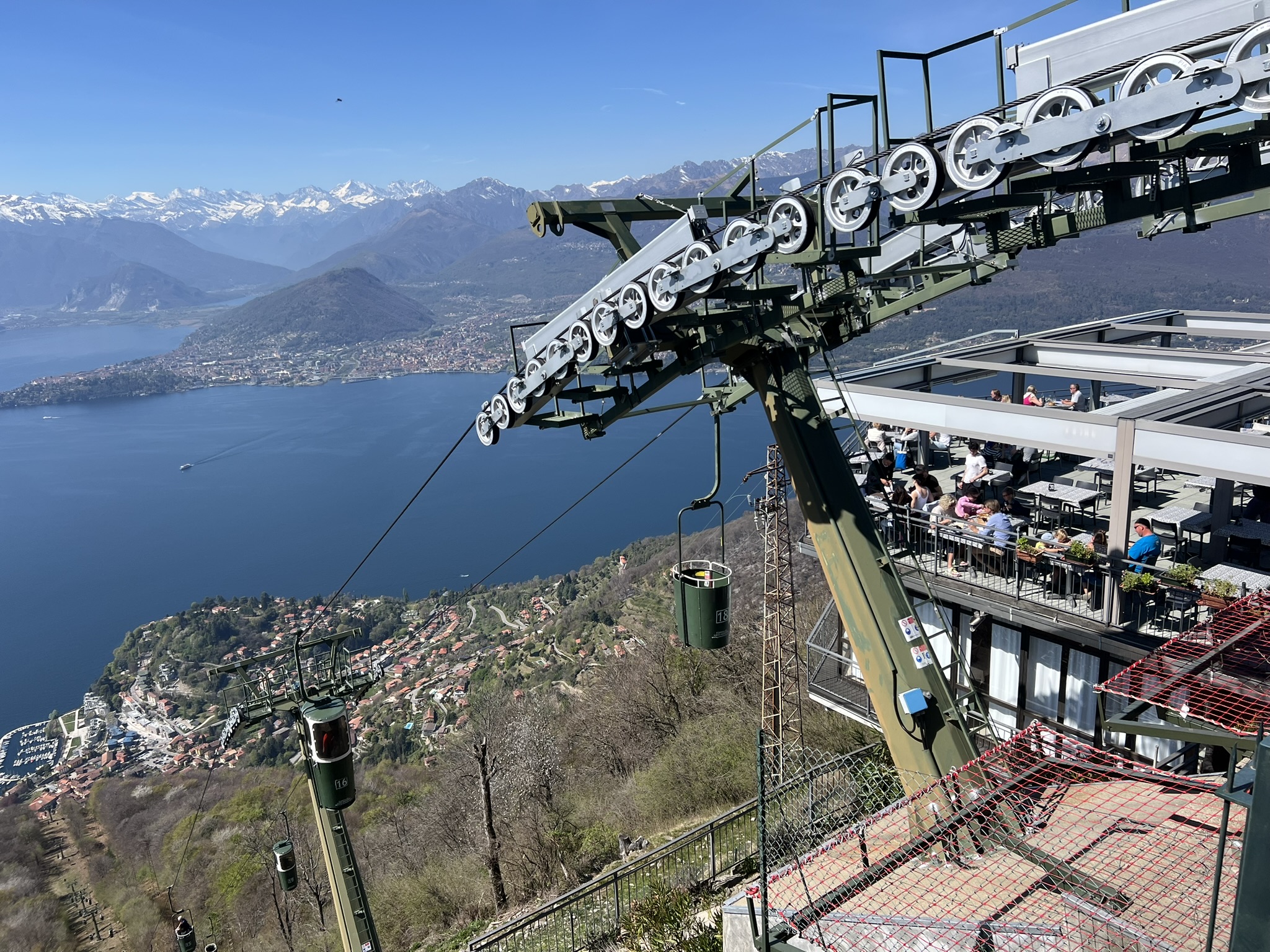 Italien — Maggioresøen og spandeliften
